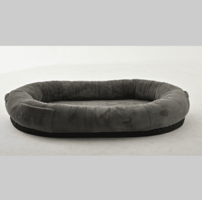 Large Dark Grey Human Dog Bed