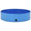 Foldable Dog Swimming Pool Blue 47.2"x11.8" PVC