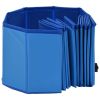 Foldable Dog Swimming Pool Blue 47.2"x11.8" PVC