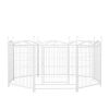 Dog Playpen Indoor 32 inch 8 Panels Metal Dog Pen Pet Dog Fence Outdoor Exercise Pen with Doors