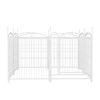 Dog Playpen Indoor 32 inch 8 Panels Metal Dog Pen Pet Dog Fence Outdoor Exercise Pen with Doors